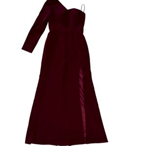 NWT Missacc long one shoulder dress